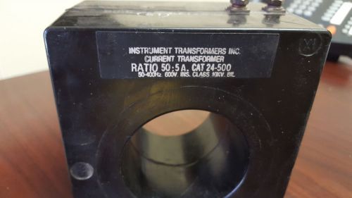 Instrument Transformers Inc 24-500 Current Transformer
