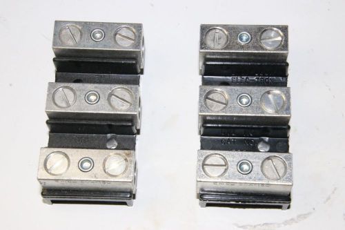 2 large power distribution block 3 pole 2/0 ga awg made in usa ul 175 amp for sale