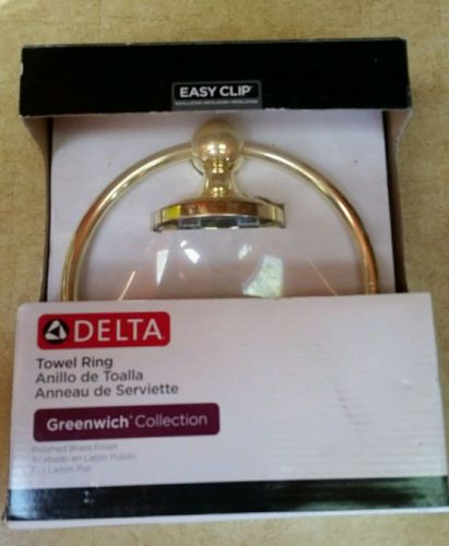 DELTA -Towel Ring- *Greenwich Collection* (Polished Brass Finish)   (A4)
