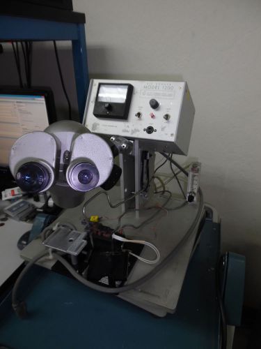 DP VEEN Model 1200 Die Bonder w Olympus SZ Scope &amp; 15x Eyepieces &amp; T-TEC Fixture