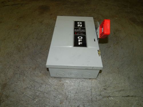 General electric ge th3221 fusible heavy duty safety switch 30 amp 240 vac for sale
