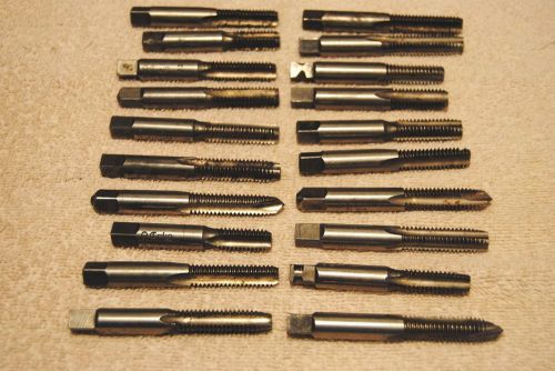 20 Used Hand Taps 3/8-16 Made in USA Big Lot