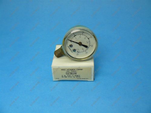 Marsh instrument g23628 1 1/2&#034; pressure gauge 0-30 psi/kpa lower 1/4&#034; npt brass for sale
