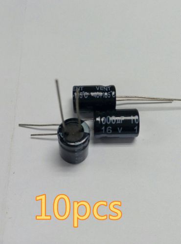 10pcs 1000uF 16V 105°C Radial Electrolytic Capacitor 10*14mm