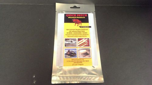 Bullseye Products Quick Patch UV Light Activated Repair Patch 3&#034;X 6&#034;