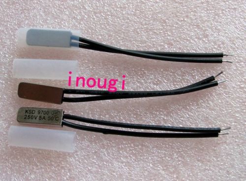 3 pcs KSD 9700 50?C 250V 5A Thermostat Temperature BiMetal Switch NC Close New