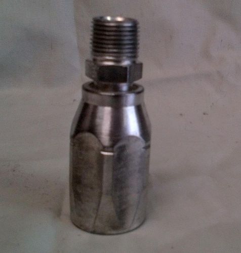 Aeroquip reusable hose fitting 3/8&#034; male npt x -8 (1/2&#034;) hose 100r2 for sale