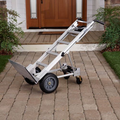 Hand Truck Dolly Heavy Lifting Cart Wheels Upright 3-in-1 Aluminum 2 And 4 Wheel