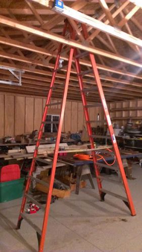 12&#039; fiberglass step ladder 300 lb. load capacity werner wnxt1a12 - excellent! for sale