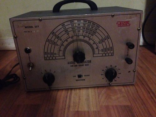 Vintage Eico Model 377 Audio Frequency Sine/Square Wave Generator 20Hz-200Khz