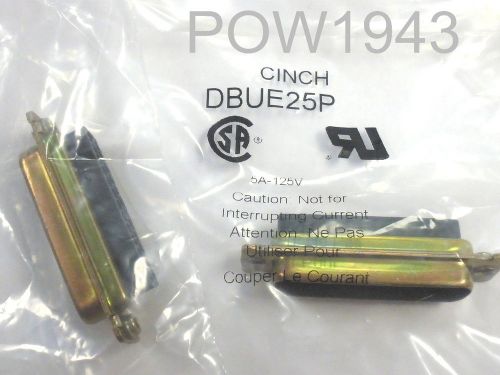 ( 2 PC. ) CINCH DBUE25P DB25 PIN D-SUB MALE HOUSING ONLY, NEW