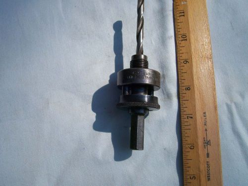 Starrett no a-2 hss hole saw quick hitch arbor with pilot drill for sale