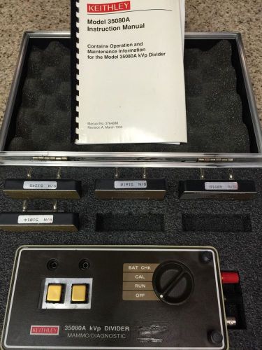 KEITHLEY KVP READOUT 35080A DIVIDER Mammo Diagnostic with sensors