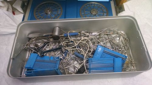HUGE LOT OF SURGICAL/MEDICAL TOOLS WITH STERALIZATION TRAY