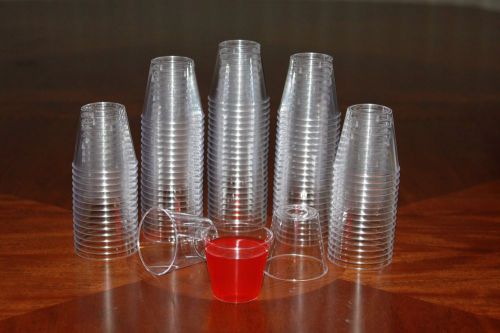 1 ounce Clear Plastic Shot Glasses Shot Cups disposable Box of 500 bulk