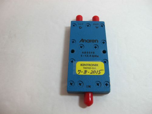 Anaren 4B0510 Wilkinson Power Divider, 2-Way, 1 GHz to 12.4 GHz,  Tested Good.