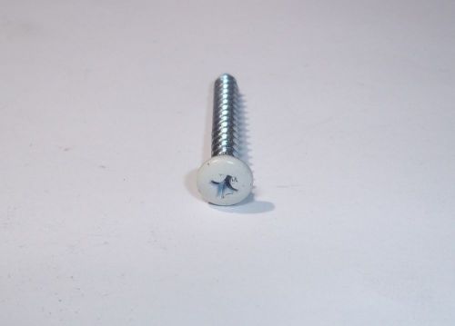 10 x 1-1/2&#034; phillips pan sheet metal screw (ph pn sms)  color = white for sale