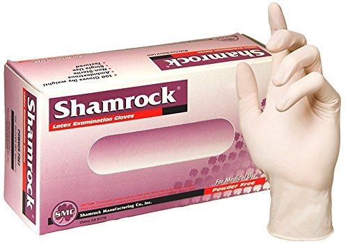 Shamrock 10113-L-bx Medical Grade Examination Glove, 4.5 mil -5 mil,