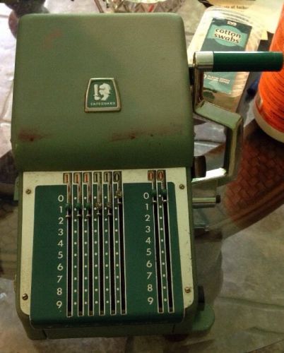 Vintage Safeguard Chek-Gard Check Writer Havy Duty Industrial