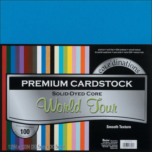 Darice Core-dinations Value Pack Cardstock 12-in x 12-in 100/Pkg GX220023