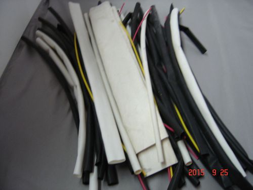 Heat shrink tubing - 40 plus pieces - each 12 inches long - various sizes for sale