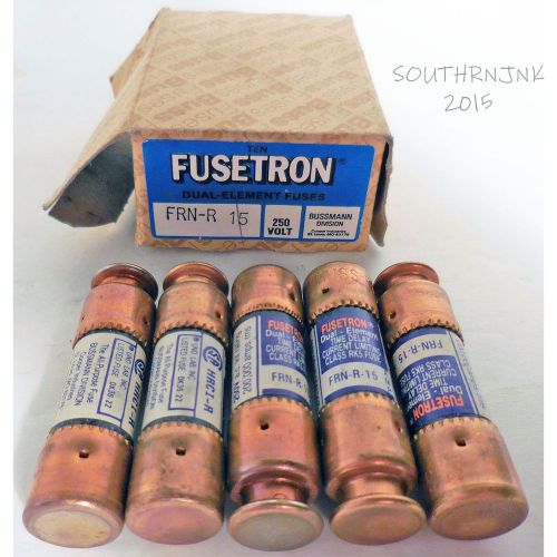 Fusetron FRN-R-15 Time Delay Dual Element Fuses