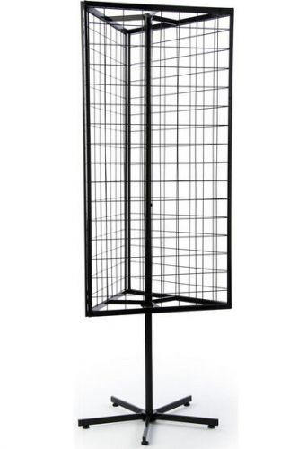 3-sided gridwall fixture, star shaped base w/ levelers - black 19362 for sale