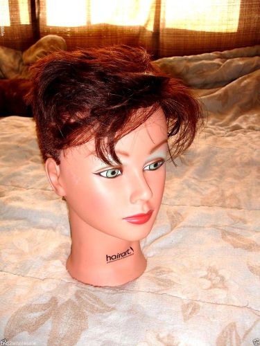 Cosmetology Hairart Branded Mannequin Head ”tall Art Hobby Craft USA seller 10&#034;