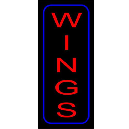 Wings LED SIGN neon looking 13&#034;x30&#034; Pizza HIGH QUALITY VERY BRIGHT