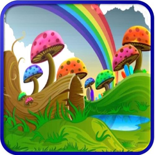 30 Custom Rainbow Mushrooms Personalized Address Labels