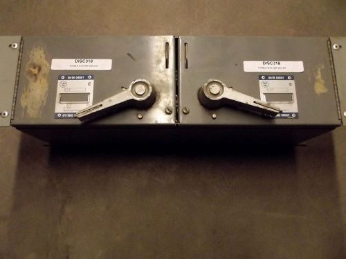 Westinghouse fdp fusible twin panel 30/30a 600v disconnect for sale
