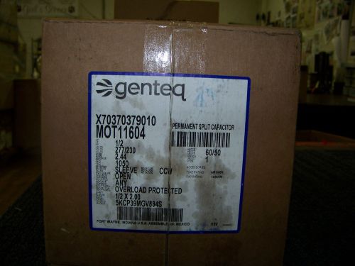 Genteq Motor Permanent Split Capacitor 1/2 HP 277/230V 1050 RPM MOT11604 New