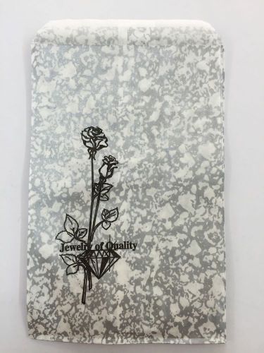 500pc 4x6&#034;inch Silver tone Print Paper Bags