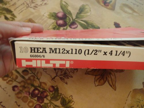 Hilti hea m12 x 110 (1/2&#034;x 4 1/4&#034;). for sale