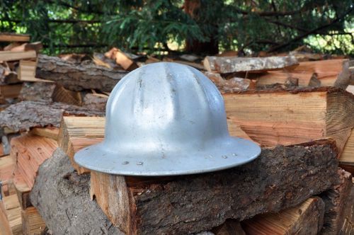 Vintage 1940 mcdonald logger miner safety hard hat aluminum hot shot firefighter for sale