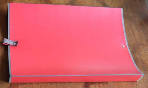 PINETTI Leather Desk Tray Document Holder RED New in Box Made in Italy Italian