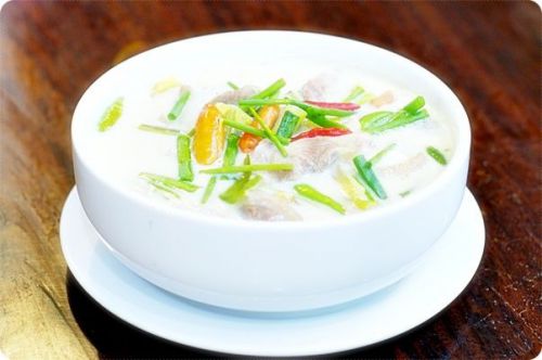 Chicken Soup with Coconut Milk DIY ThaiFood Eating Recipe Cooking Dining Lunch
