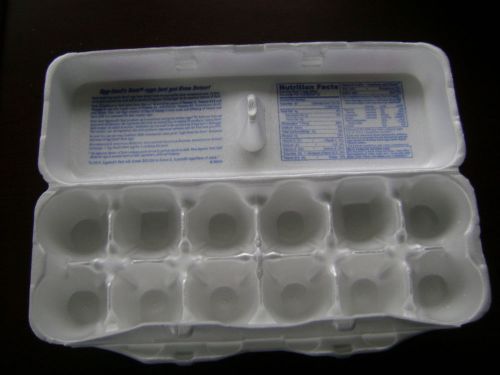 6 Styrofoam Egg Cartons