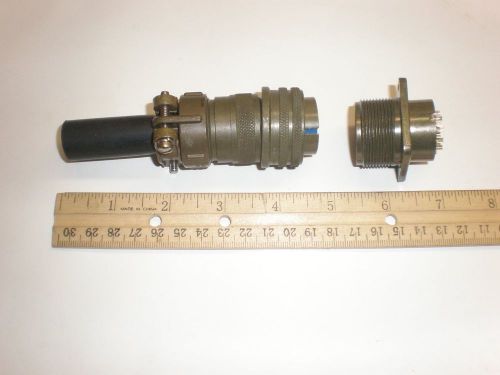 New - ms3106a 20-33s (sr) with bushing and ms3102a 20-33p - 11 pin mating pair for sale