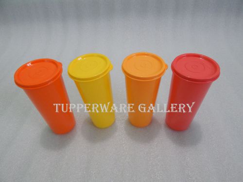 Tupperware 16 oz Tumblers - Jumbo Tumblers - 470 ml - ( Set of 4 ) -NEW BRAND