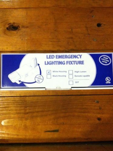 LED Emergency Light, Lighting Fixture, White, 2 Light