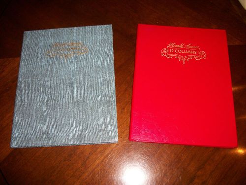 PAIR NEW VINTAGE 1 &amp; 12 COLUMN ACCOUNTING BOOK COLUMNAR HERALD SQUARE WOOLWORTHS
