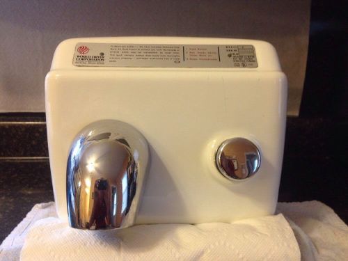 World Dryer Hand Dryer Model A Porcelin Chrome