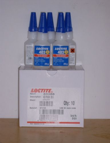 5PCS LOCTITE 403 20g BOTTLE Instant Adhesive prism Low odor #A1259 LW