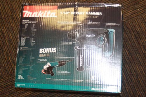 Makita HR2811F 1-1/8&#034; SDS-Plus Rotary Hammer with L.E.D. Light with 4-1/2&#034; Angle