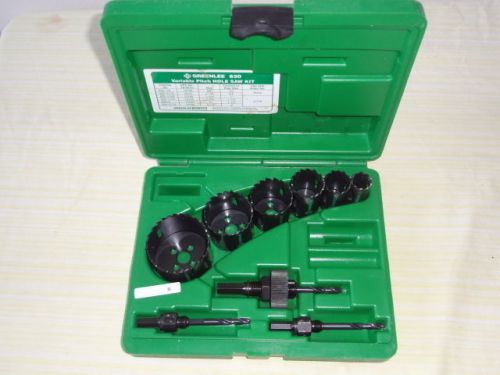 Greenlee 830 Variable Pitch Hole Saw Kit 1/2&#034; - 2&#034;