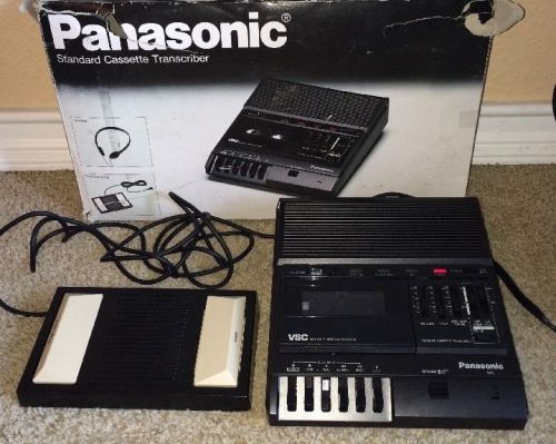 Panasonic RR-830 Standard Cassette Tape Transcriber Recorder Dictation in Box