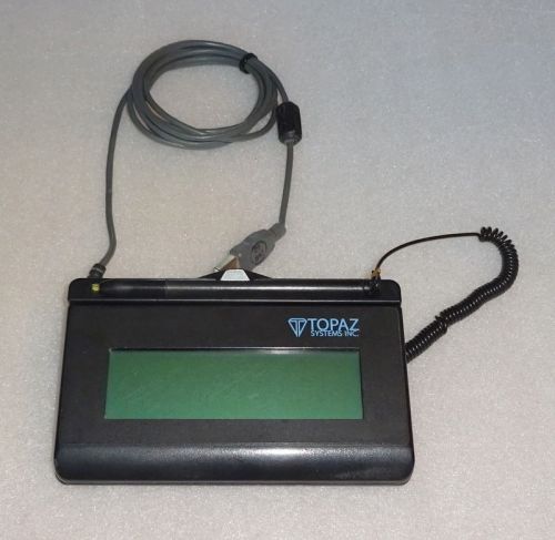 Topaz signaturegem 1x5 t-l462-hsb-r serial electronic signature capture pad #2 for sale