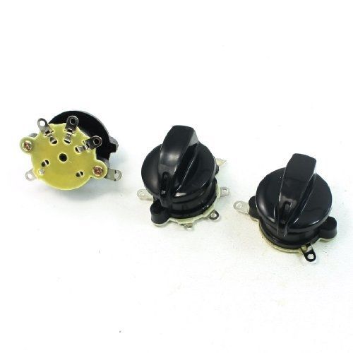 Amico Plastic Housing 4P SPST Speed Control Switch 3 Pcs for Electric Fan