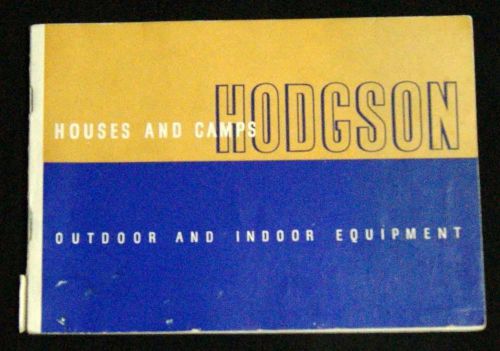 HODGESON HOUSES &amp; CAMPS PLANS ADVERTISING HOME SALES CATALOG BROCHURE 1938